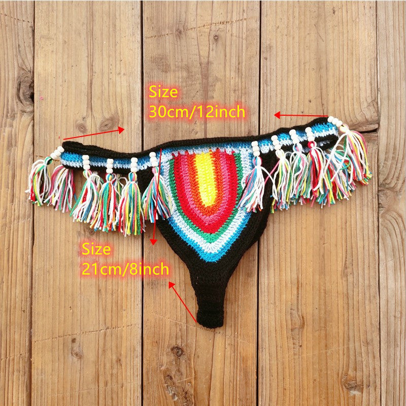 Handmade Crochet Bikini Swimsuit Women Summer Vacation
