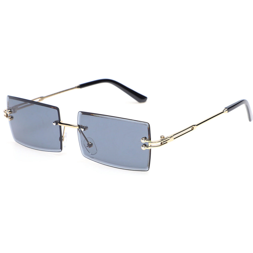 Lunettes de soleil tendance sans monture en métal