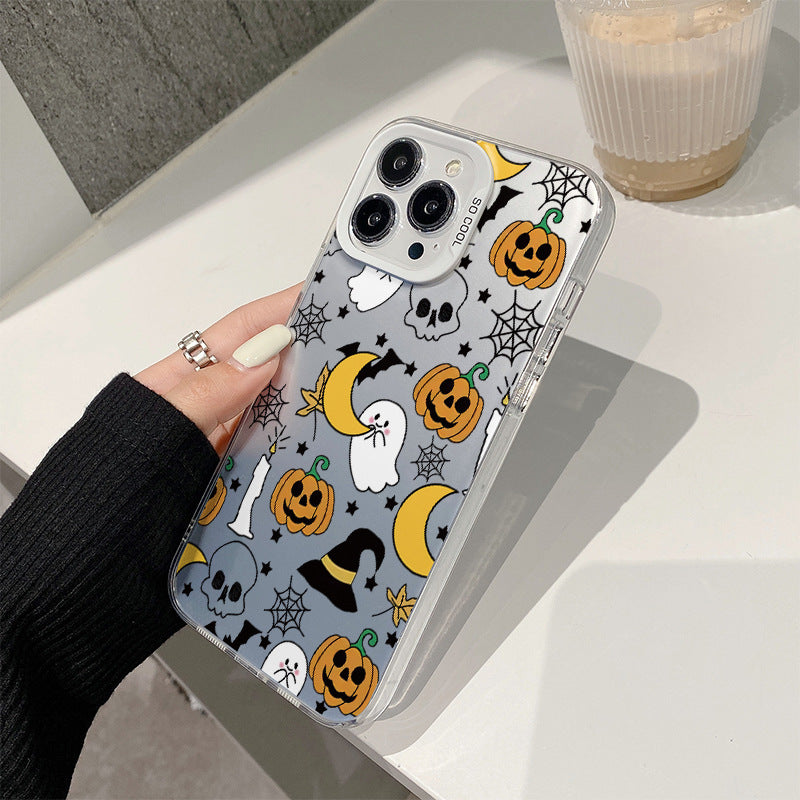 Women Cartoon Halloween Pumpkin Ghost Skull Apple Phone Case