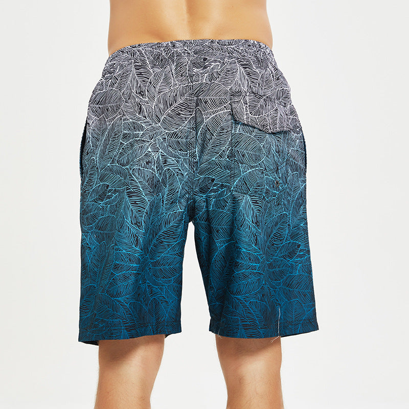 Bañador informal de secado rápido con estampado para hombre