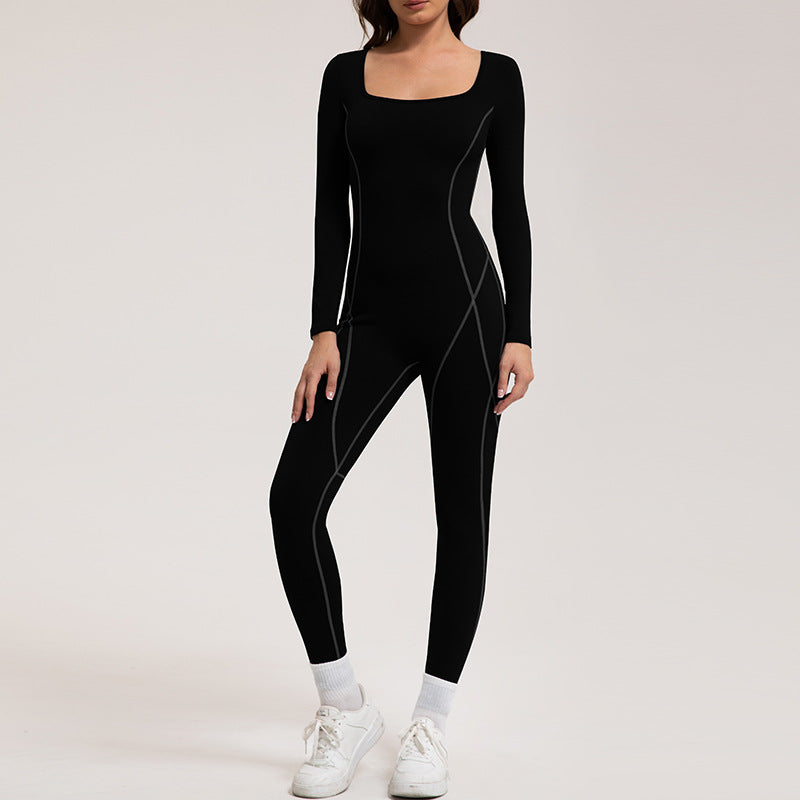 Women Yoga Fashion Line Sports Jumpsuit