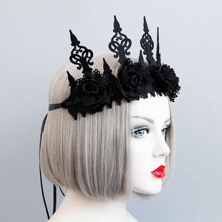 Diablo Gothic Halloween Headband Femme Style Couronne