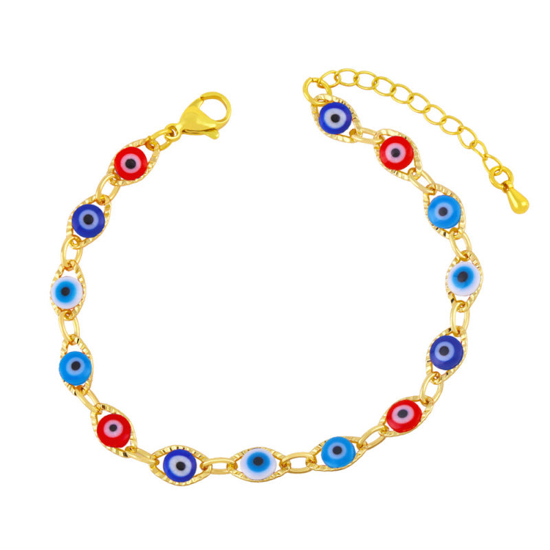 Pulsera creativa de ojo de diablo para mujer