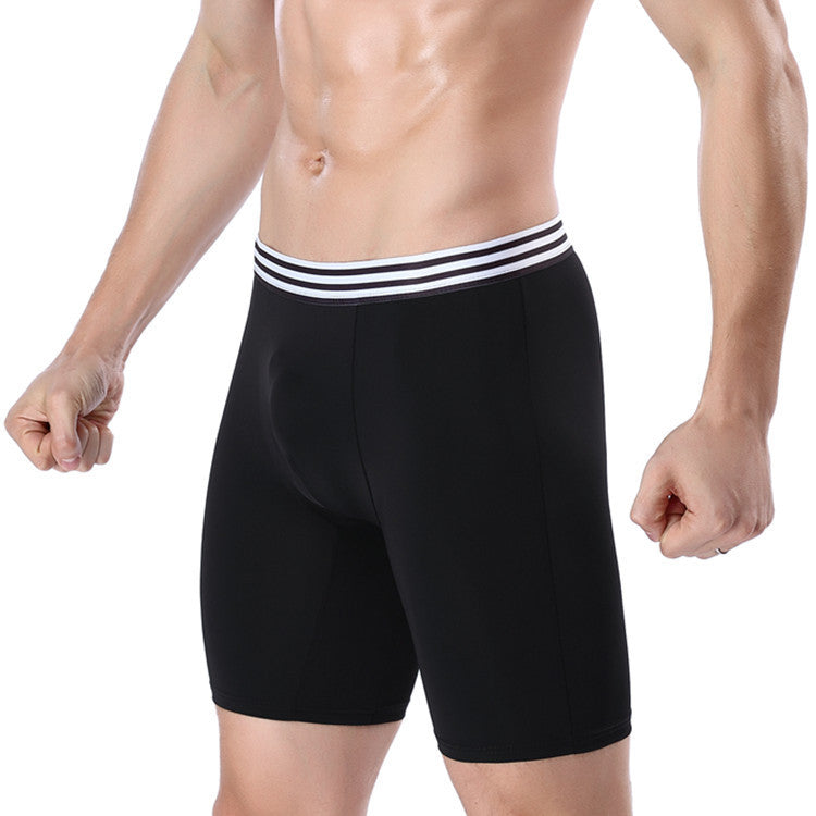 Men Casual Ice Silk Anti-Wear Quick-Drying Underwear