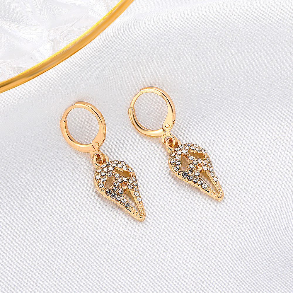 Halloween Women Fashion Exaggerated Grimace Earrings