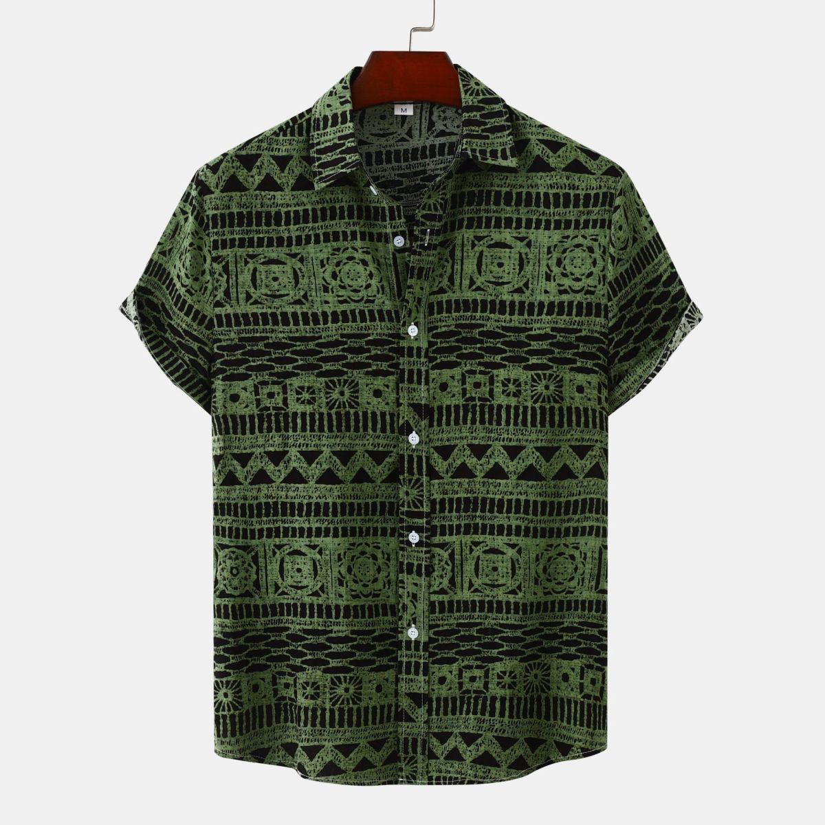 Men Casual Vacation 3D Print Short Sleeve Shirt