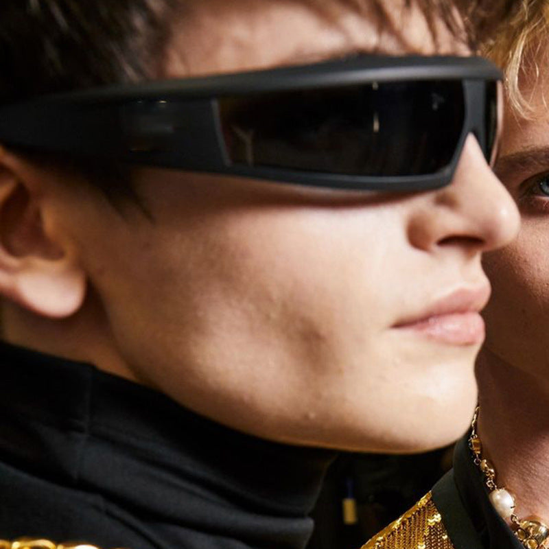 Gafas de sol deportivas para exteriores con lentes de espejo y montura de PC