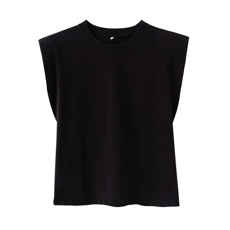 T-shirt décontracté à manches courtes pour femme, couleur unie, à la mode