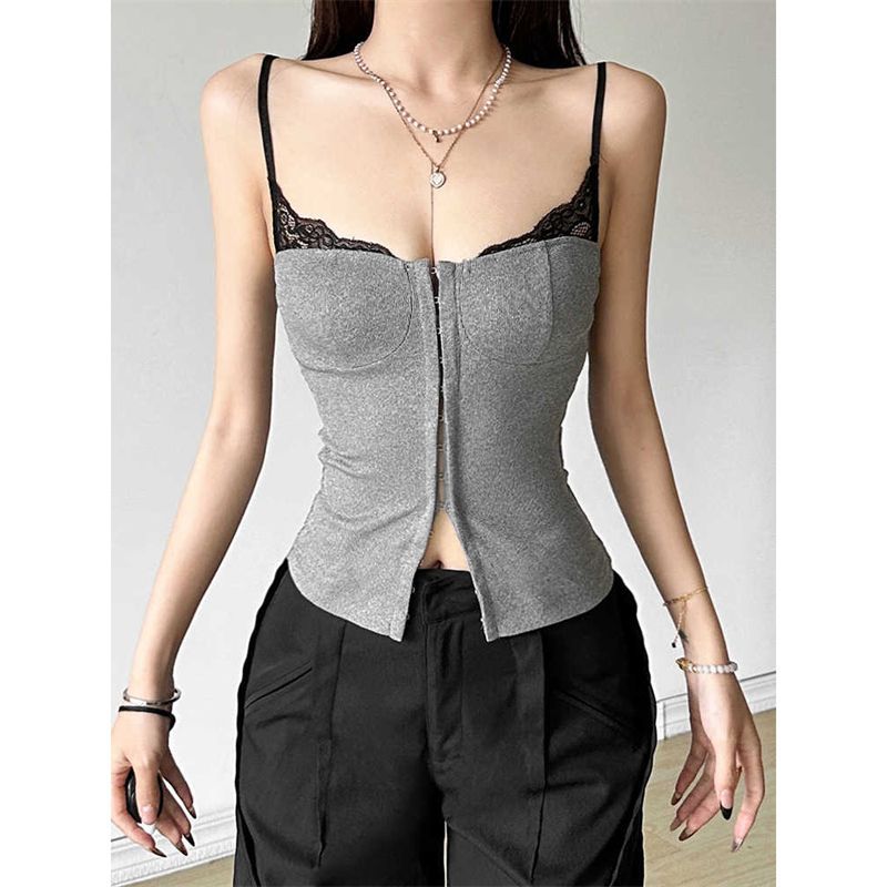 Sexy Women Lace Patchwork Camisole Top