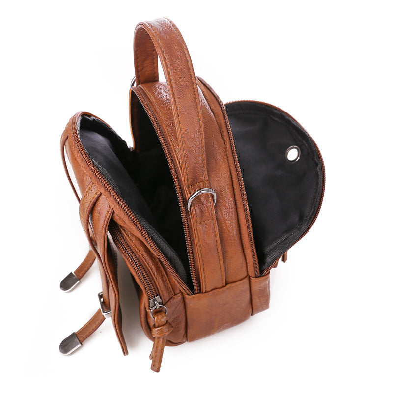 Women Vintage Crossbody Bag Made of Soft PU