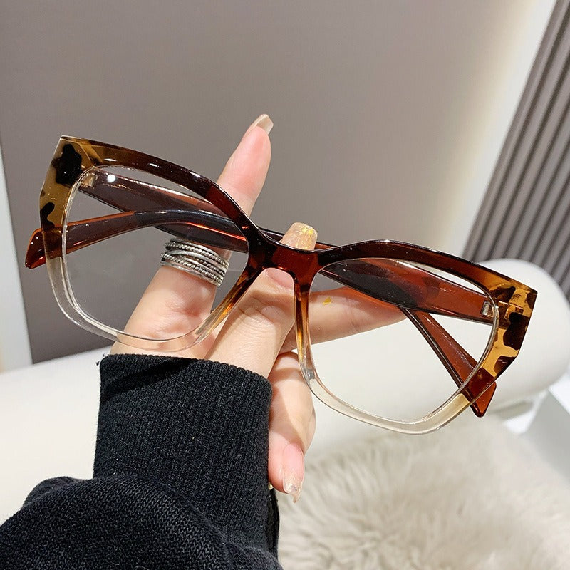 Monture de lunettes œil de chat pour femme - Design élégant en plastique
