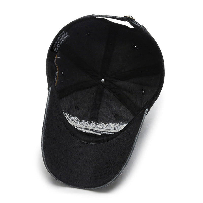 Vintage Embroidered Denim Cap