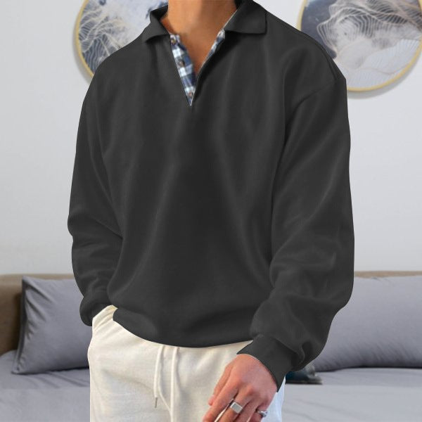 Men Casual Sport Plus Size Long Sleeve Sweatshirts