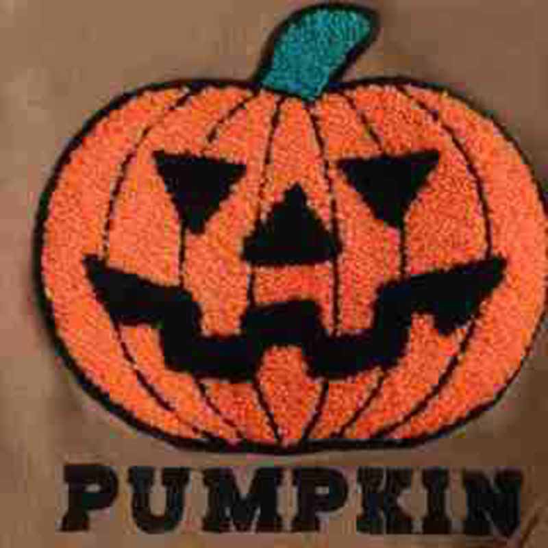 Kids Toddler Boys Halloween Pumpkin Embroidered Tracksuit