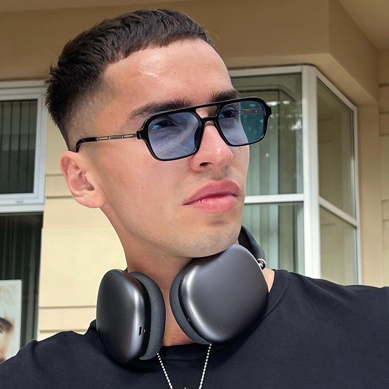 Gafas de sol estilo aviador retro de doble haz