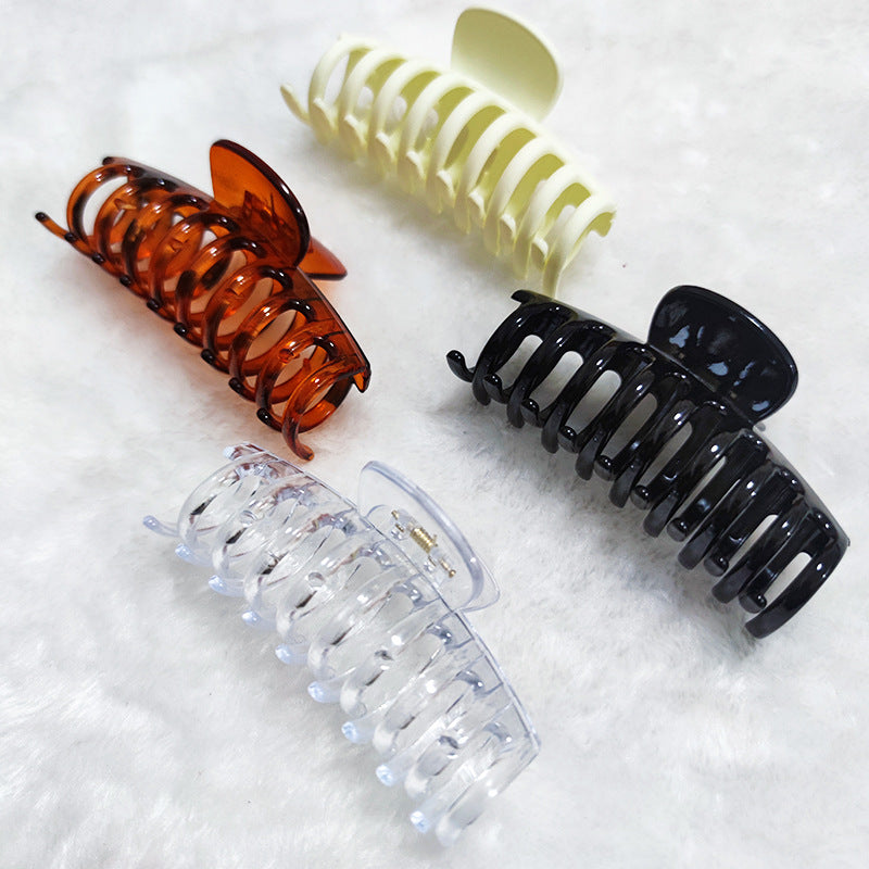 Simple Solid Color Grip Clip for Hair Styling