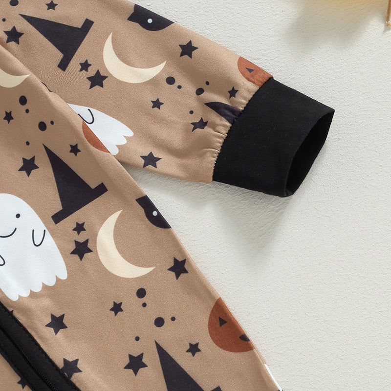 Pelele de Halloween de manga larga para niños y niñas