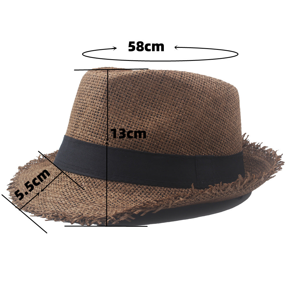 Men Fashion Casual Breathable Sunscreen Straw Hat