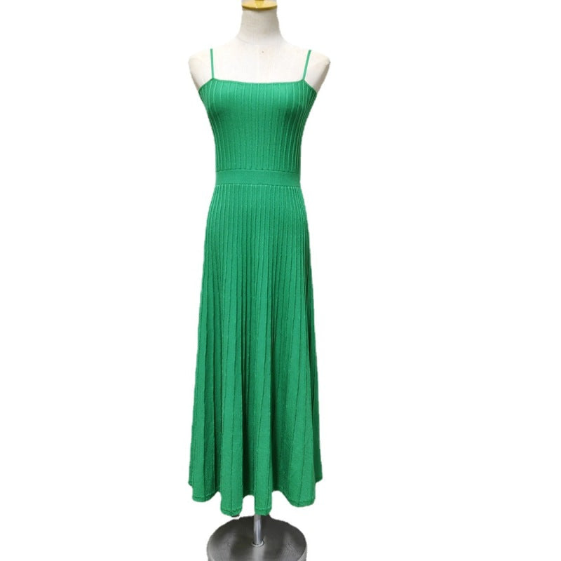 Robe longue à bretelles spaghetti pour femme, idéale pour les vacances d'été