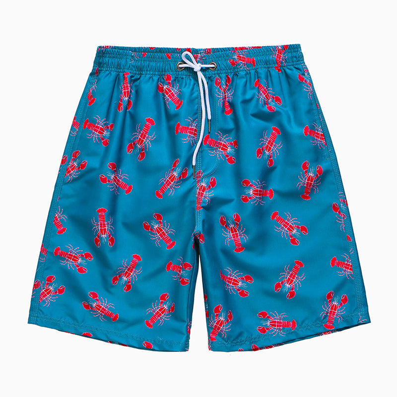 Bañador informal de secado rápido con estampado para hombre