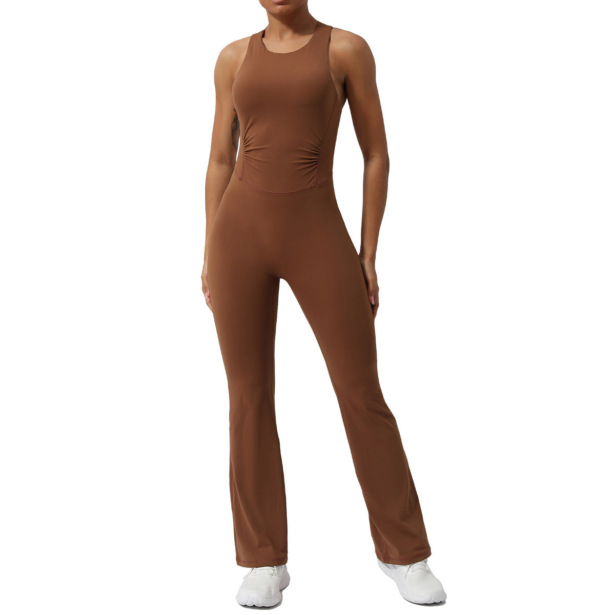 Women Yoga Solid Color Quick-Dry Sports Jumpsuits
