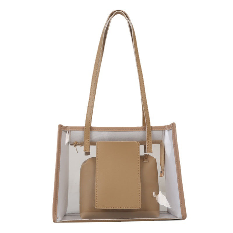 Summer Transparent Large Capacity Pvc Tote Bag