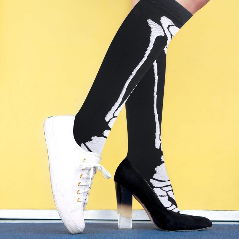 Unisex Halloween Skull Outdoor Sport Calf Socks