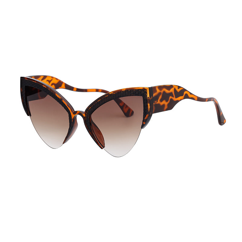 Gafas de sol de moda con protección UV para mujer con diseño de ojo de gato