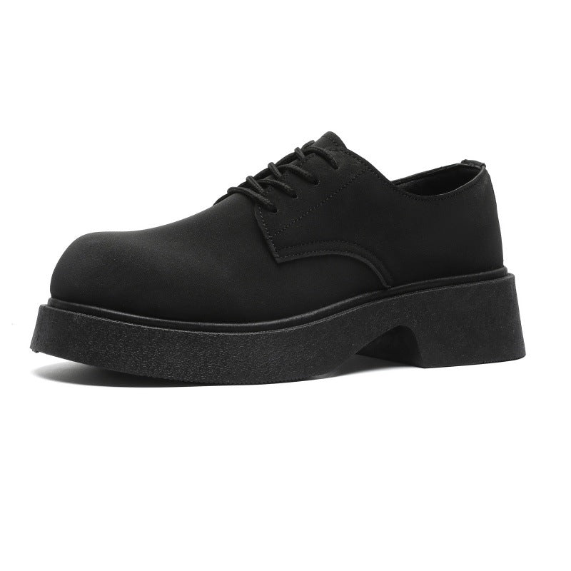 Men Casual Solid Color Leather Ankle Boots