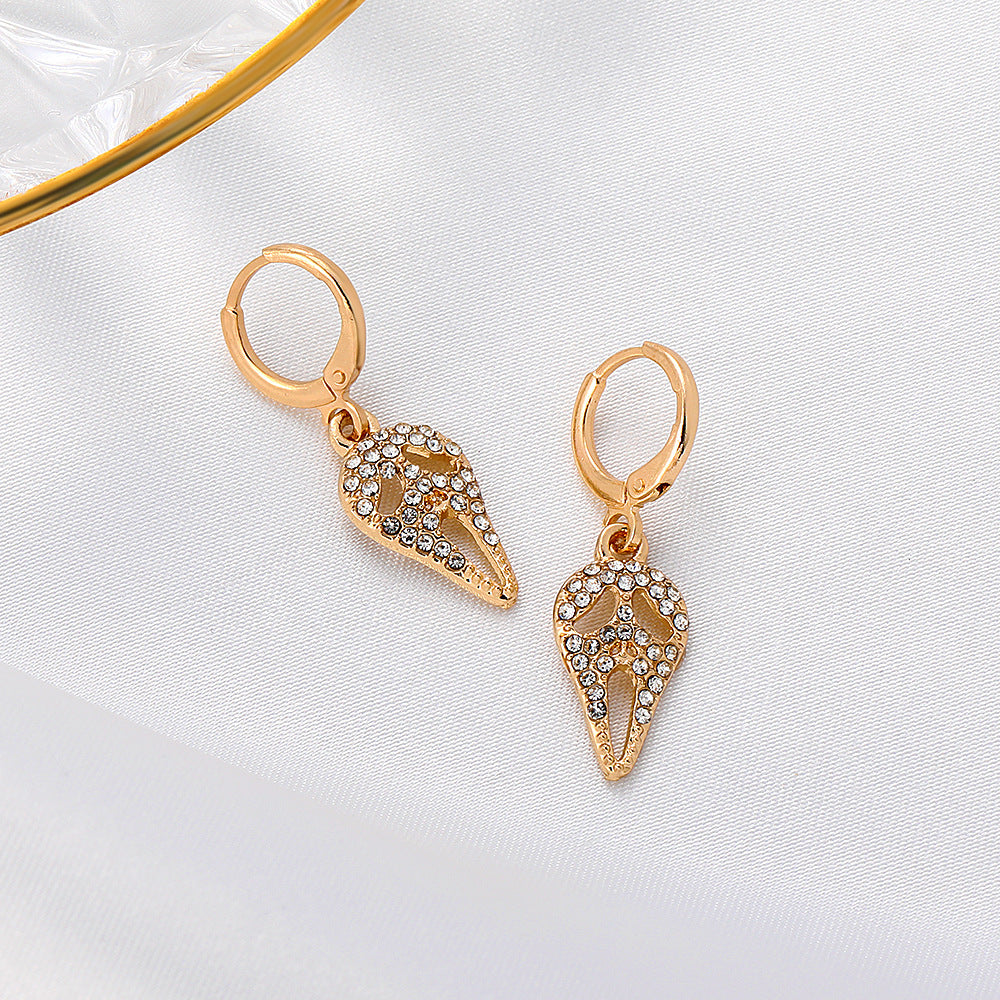 Halloween Women Fashion Exaggerated Grimace Earrings