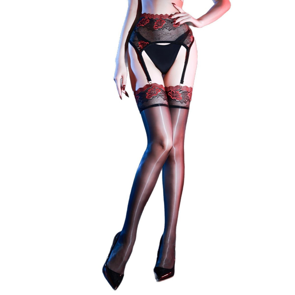 Sexy Lace Suspenders Stockings in Elegant Colors