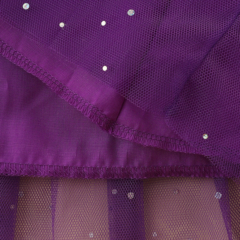 Vestido de princesa de algodón de manga larga para niñas pequeñas