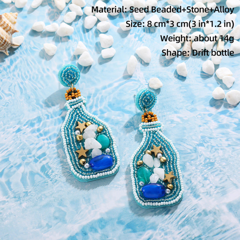 Summer Vacation Marine Style Shell Earrings