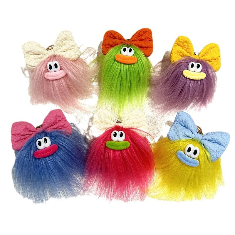 Cute Bow Doll Keychain Plush Cartoon Pendant