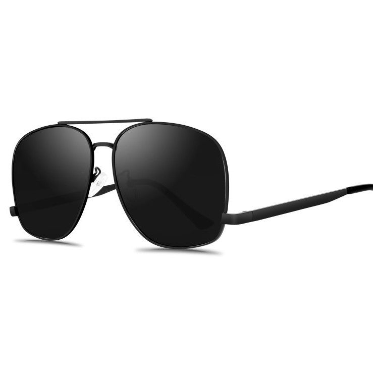 Gafas de sol con montura irregular y doble haz para mujer