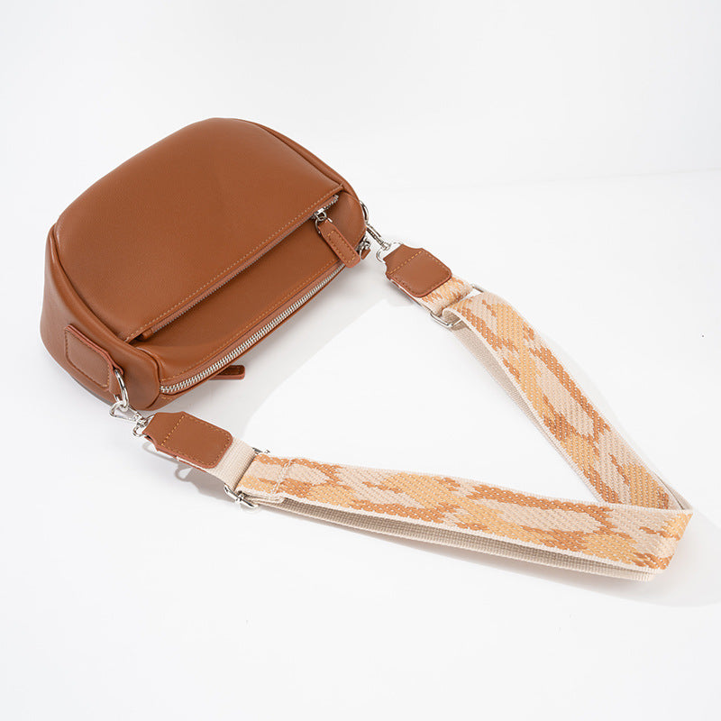 Women Casual Fashion Saddle Bag in PU Leather