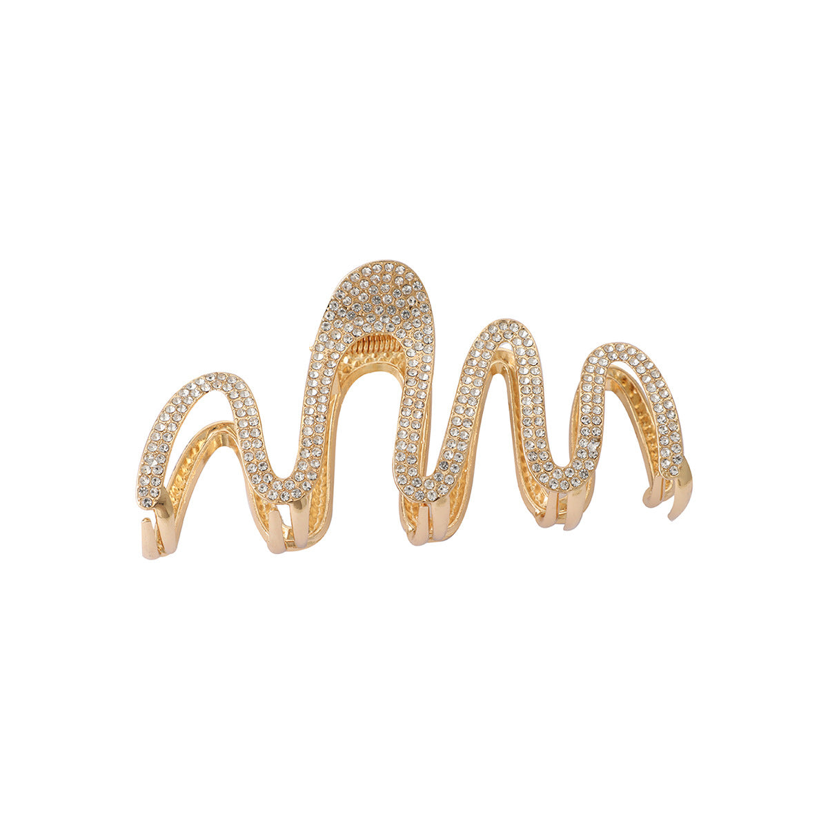 Fashion Rhinestone Wave Hair Claw