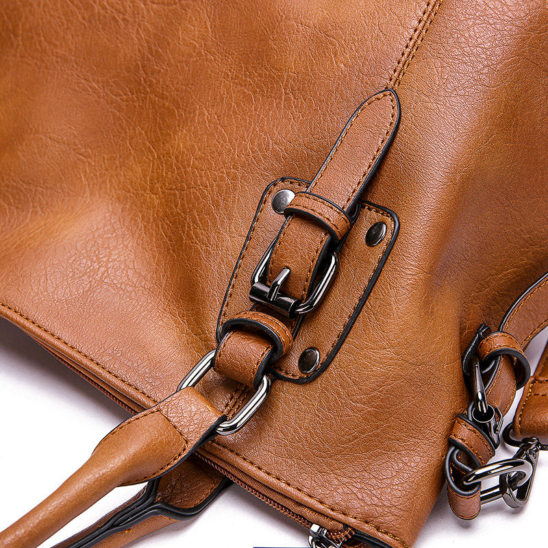 Fashion Women Vintage Simple Shoulder Tote Bag