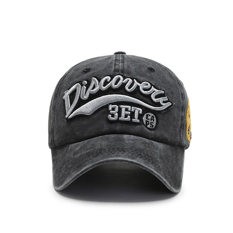 Vintage Embroidered Denim Cap