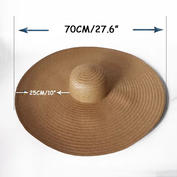 Beach Holiday Straw Collapsible Sun Hat with Color Options