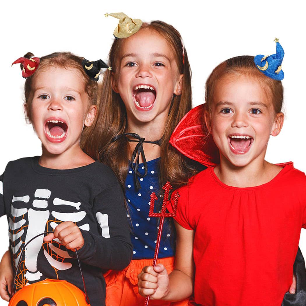 Decoración para fiesta de Halloween, sombrero, horquilla, accesorios de maquillaje