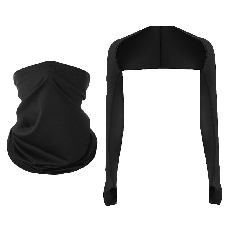 Guantes de seda helada para ciclismo al aire libre de verano y bufanda mágica