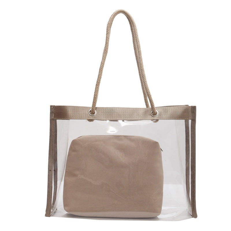 Spring And Summer Transparent PVC Travel Bag