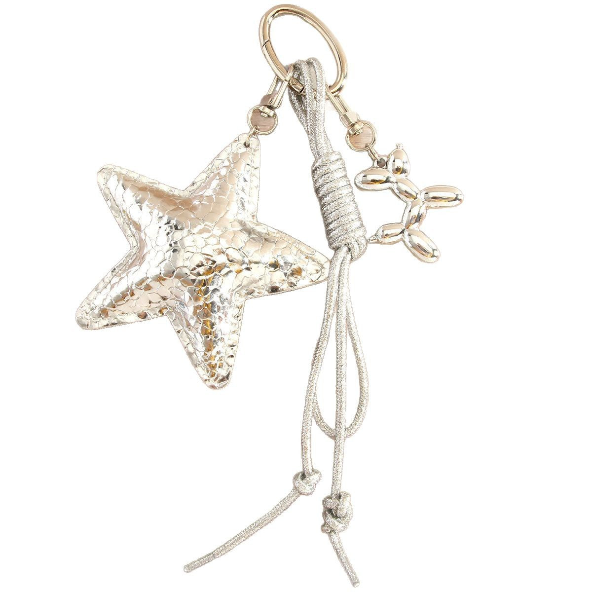 Fashion Silver Series Five-Pointed Star Keychain