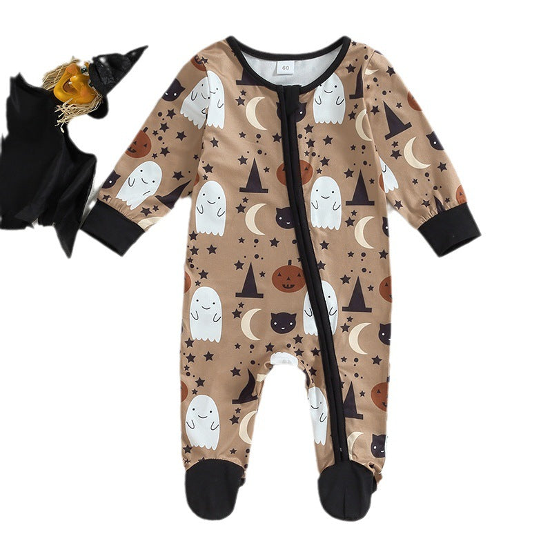 Pelele de Halloween de manga larga para niños y niñas