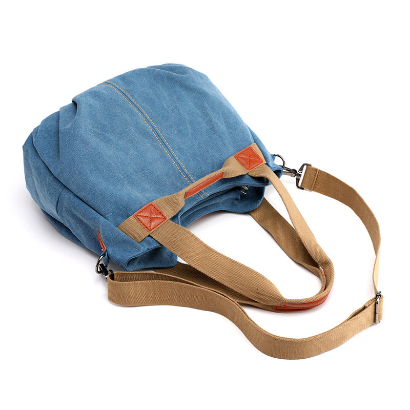 Vintage Casual Women Canvas Commuter Handbag