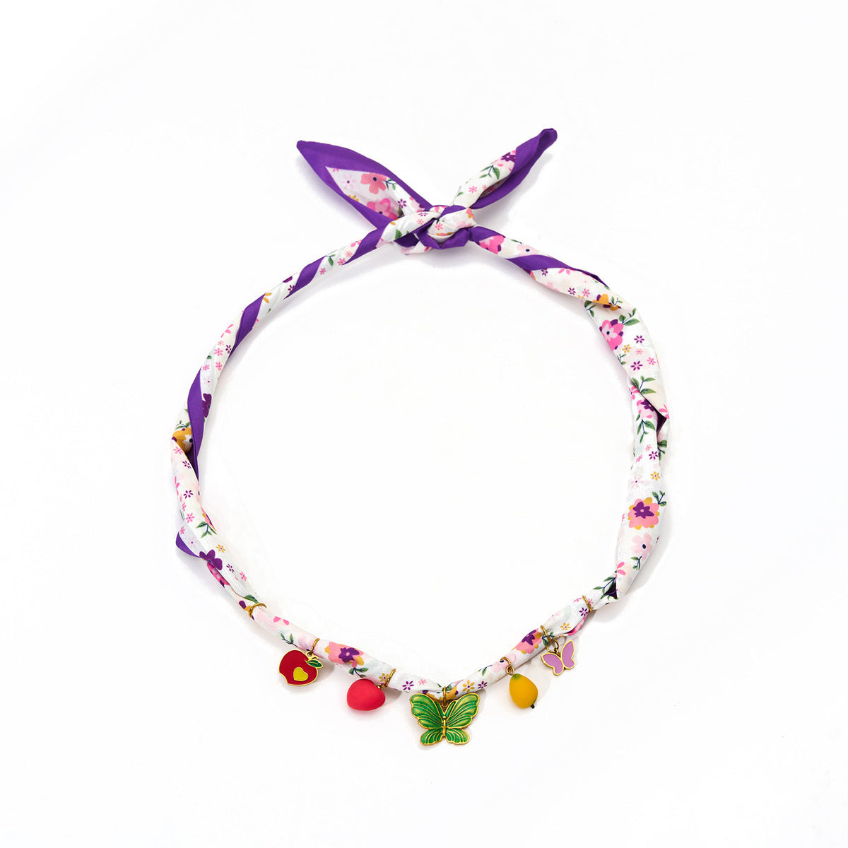 Collar con colgante de mariposa floral multifuncional de moda para mujer