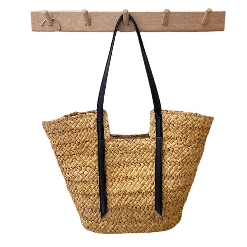 Bohemian Style Large Capacity Straw Woven Tote Bag
