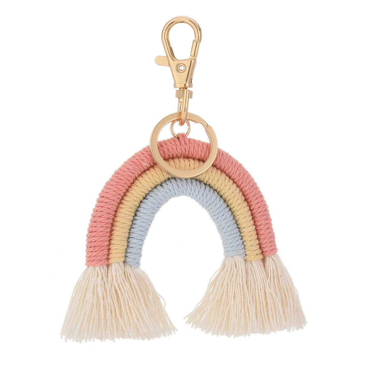 Bohemian Tassel Rainbow Keychain Bag Hanging Accessories