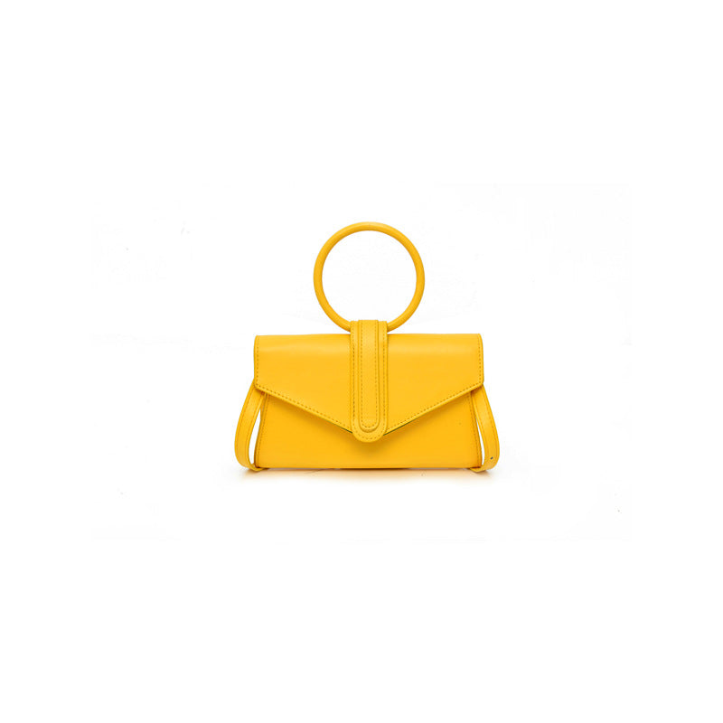Bolso de hombro informal de color sólido a la moda para mujer